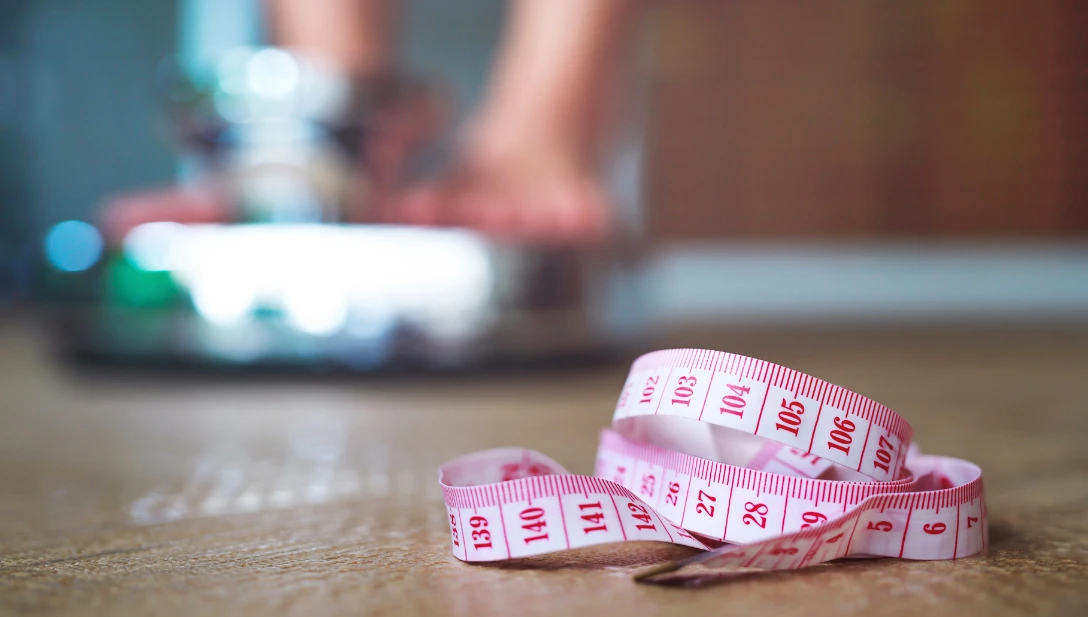 close up of a tape measure